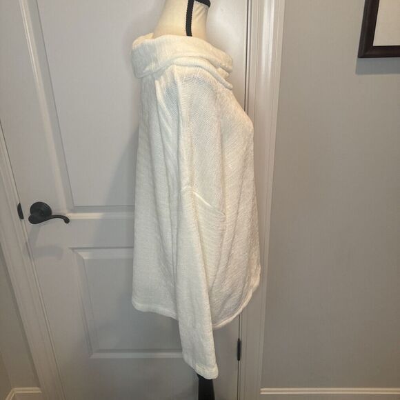 J Jill CREAM Cowl Neck Polyester Long Sleeve Sweater Super Soft Sz Large - Picture 5 of 10
